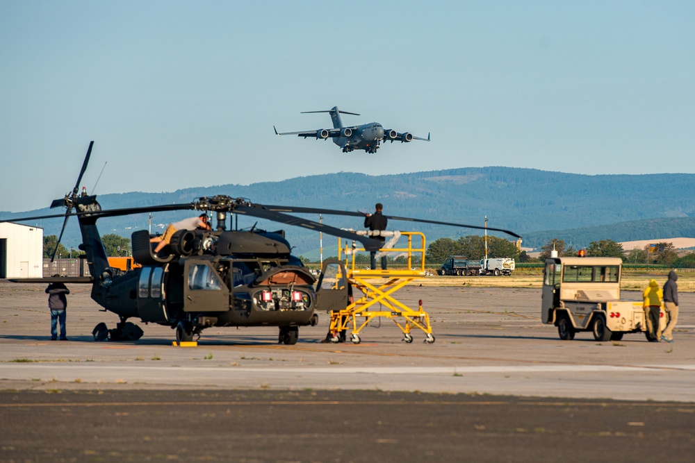 AH-64D Apache helicopters arrive on Lucius D. Clay Kaserne
