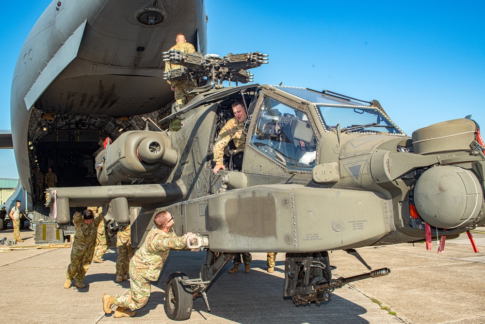 AH-64D Apache helicopters arrive on Lucius D. Clay Kaserne