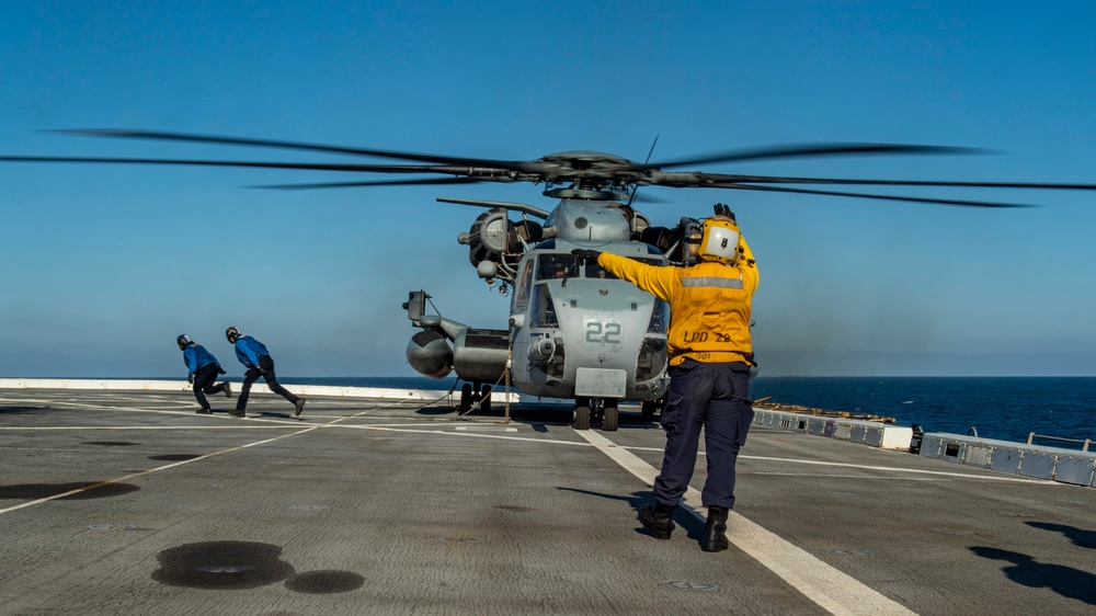 USS San Diego (LPD 22) participates in PMINT