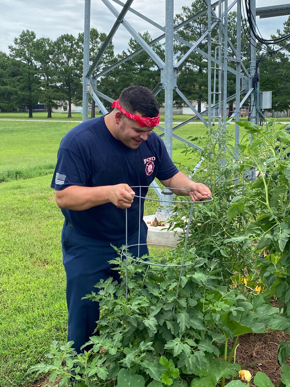 Fort Campbell firefighters develop green thumb, grow station garden