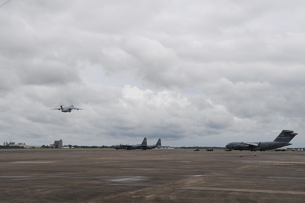 Airmen from the 621st Contingency Response Group and 621st Air Mobility Advisory Group participate in Exercise Swamp Devil