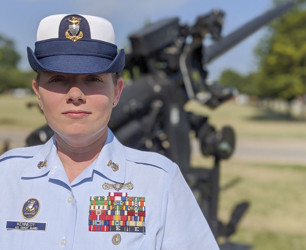 Laurie Kennedy becomes first female gunner's mate master chief in Coast Guard history