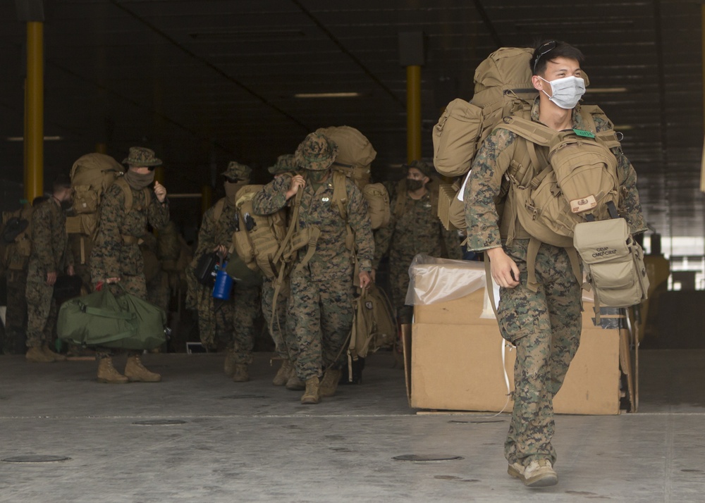 TF KM20 depart the port of Malakal and arrive at Peleliu