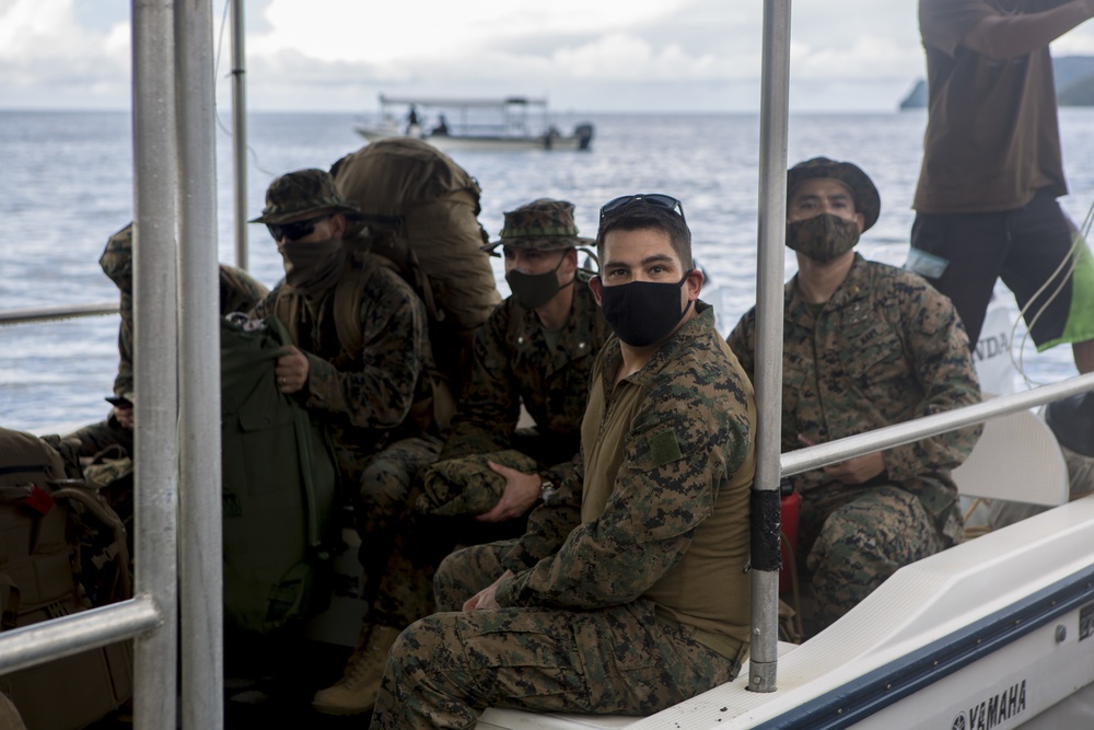 TF KM20 depart the port of Malakal and arrive at Peleliu