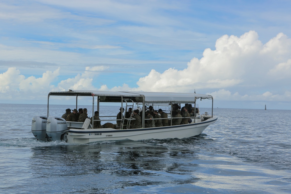 TF KM20 depart the port of Malakal and arrive at Peleliu