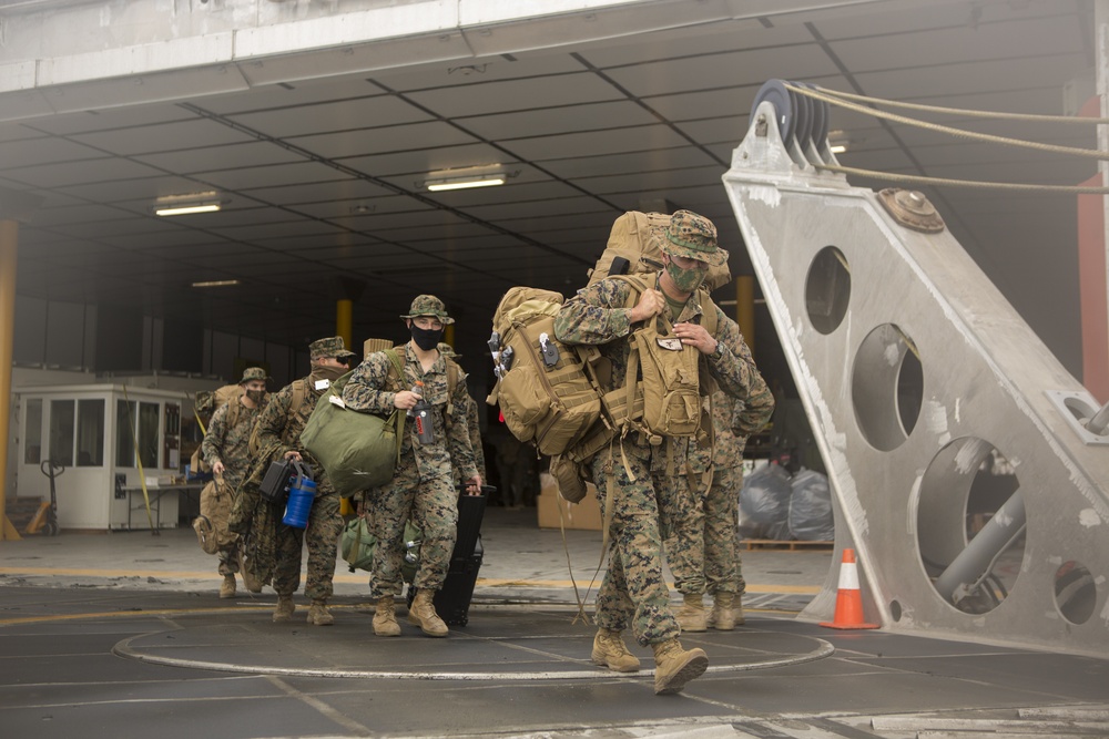 TF KM20 depart the port of Malakal and arrive at Peleliu