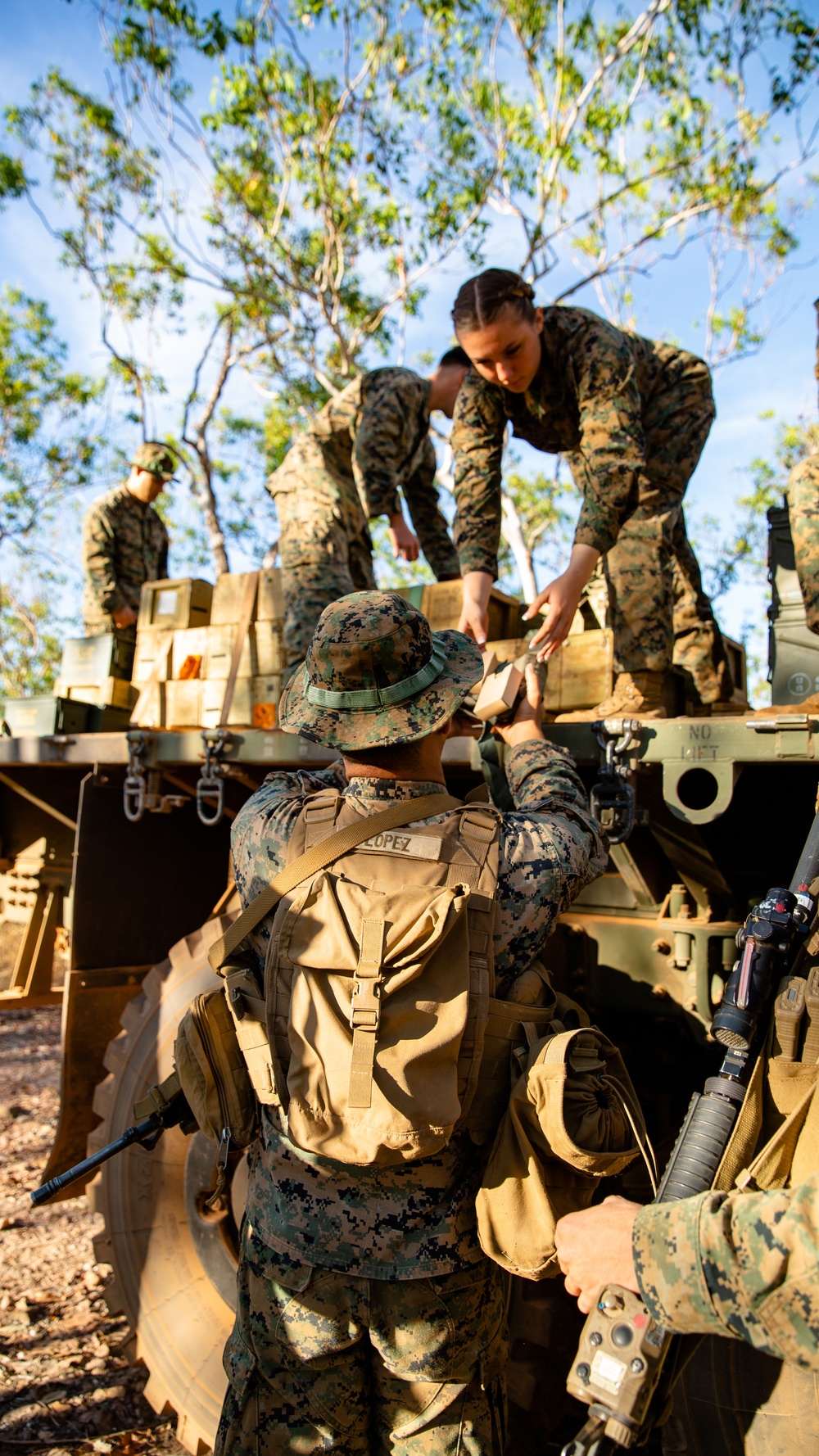 Through the tunnel - U.S. Marines conduct fire and manuever drills