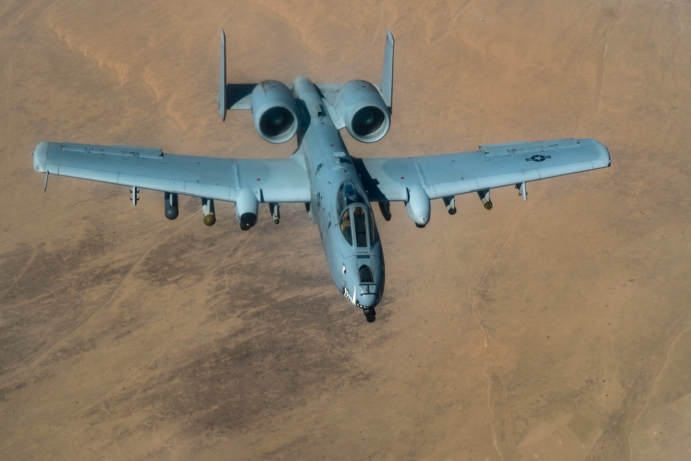 Tankers refuel A-10's