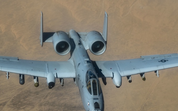 Tankers refuel A-10's