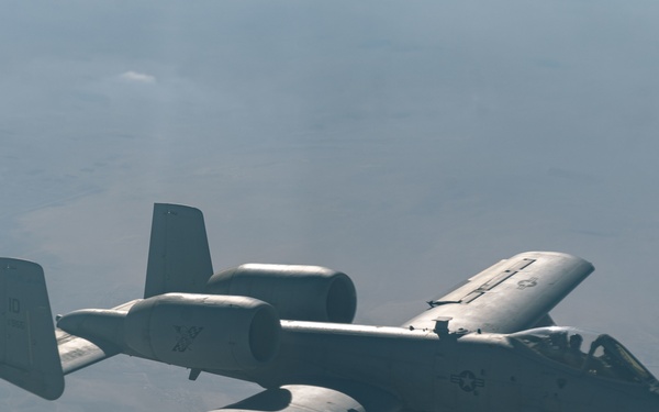 Tankers refuel A-10's