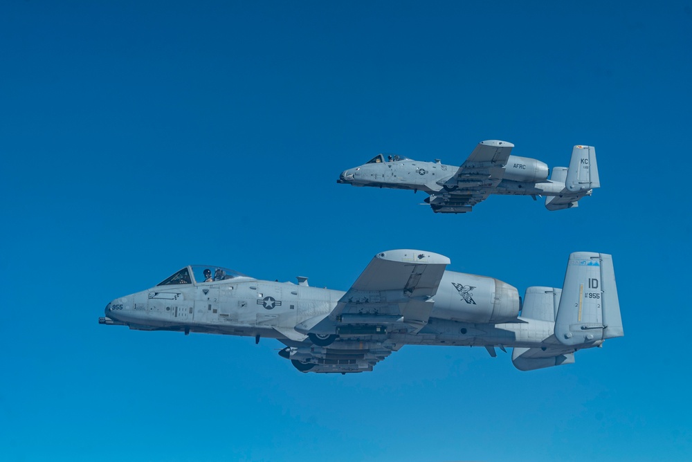 Tankers refuel A-10's