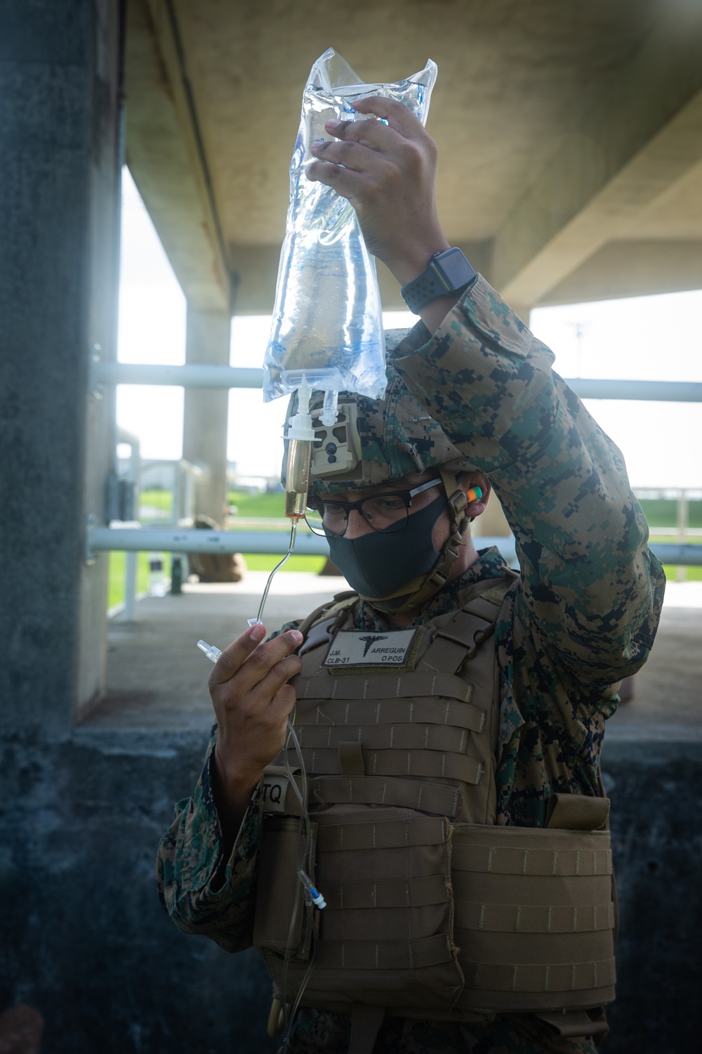 You call a corpsman! CLB-31, 31st MEU care for and evacuate simulated casualties