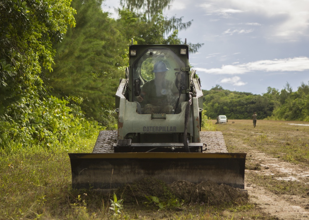 TF KM20 Marines commence Peleliu airfield repair project