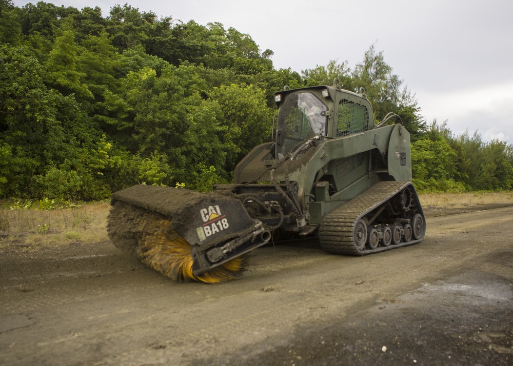 TF KM20 Marines commence Peleliu airfield repair project