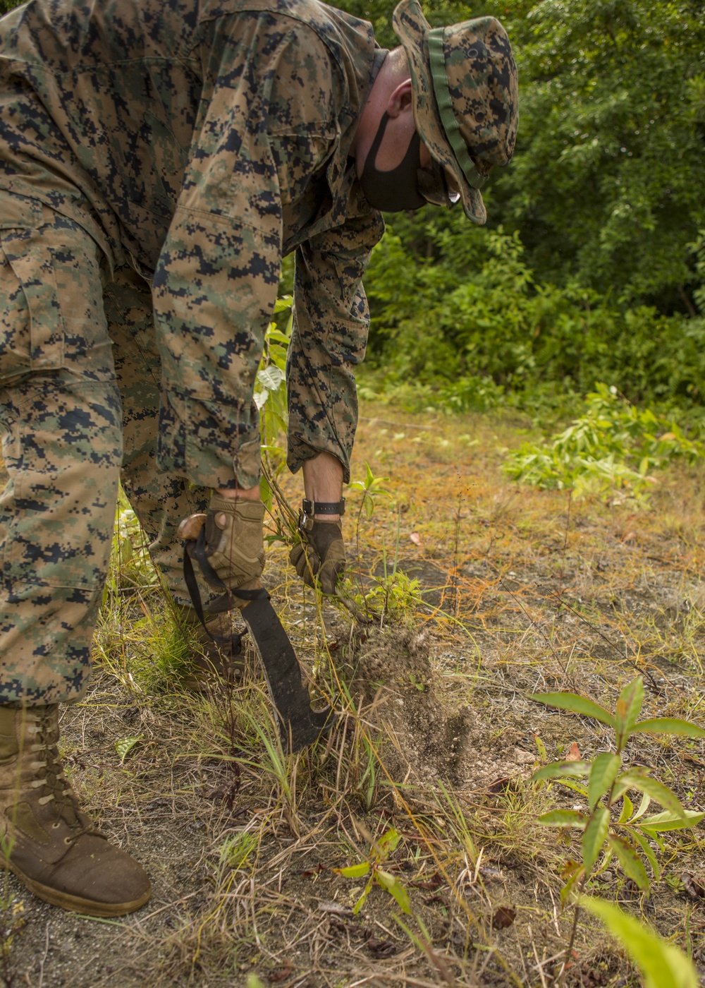 TF KM20 Marines commence Peleliu airfield repair project