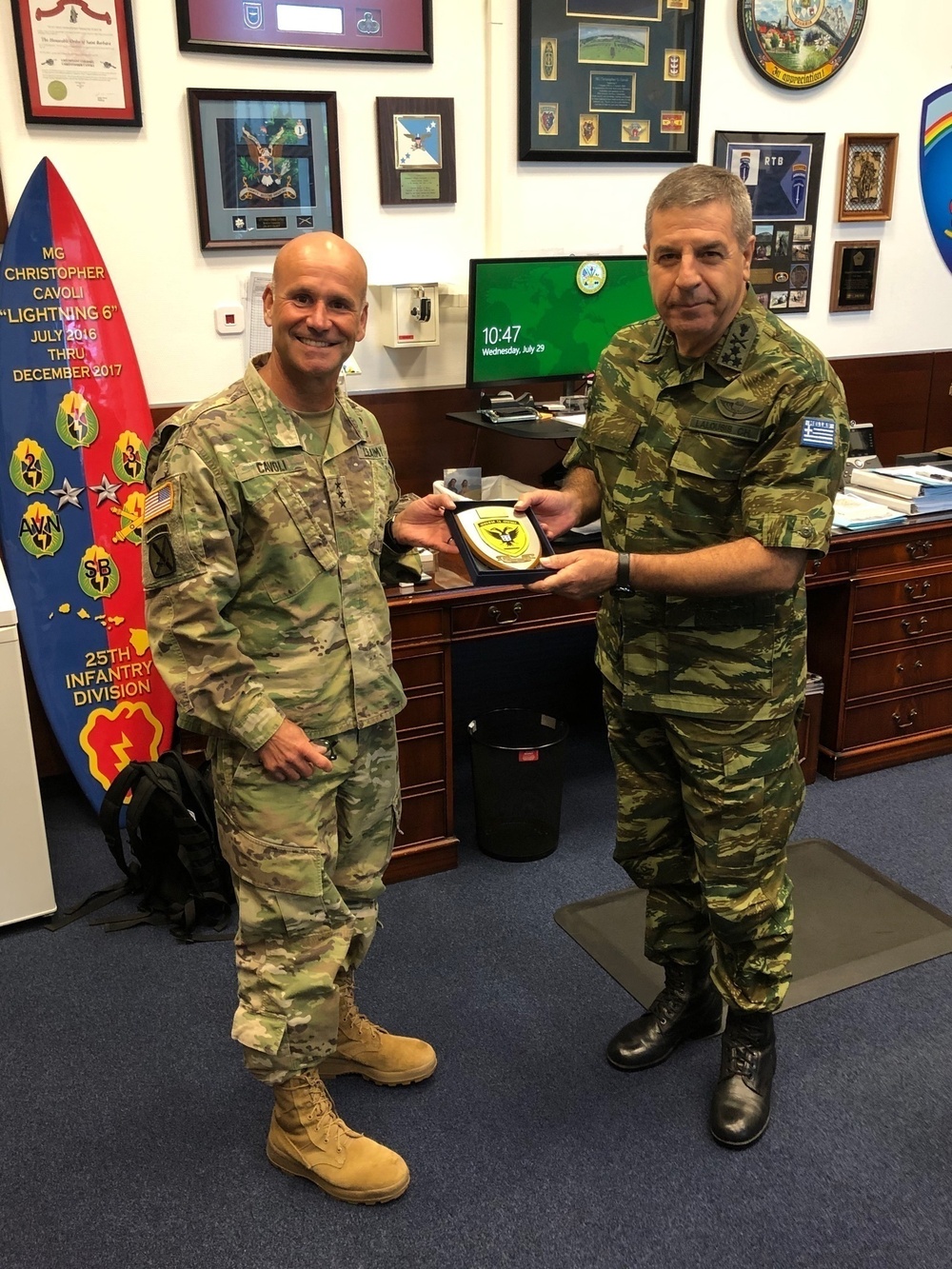 Chief of the Hellenic Army Visits U.S. Army Europe