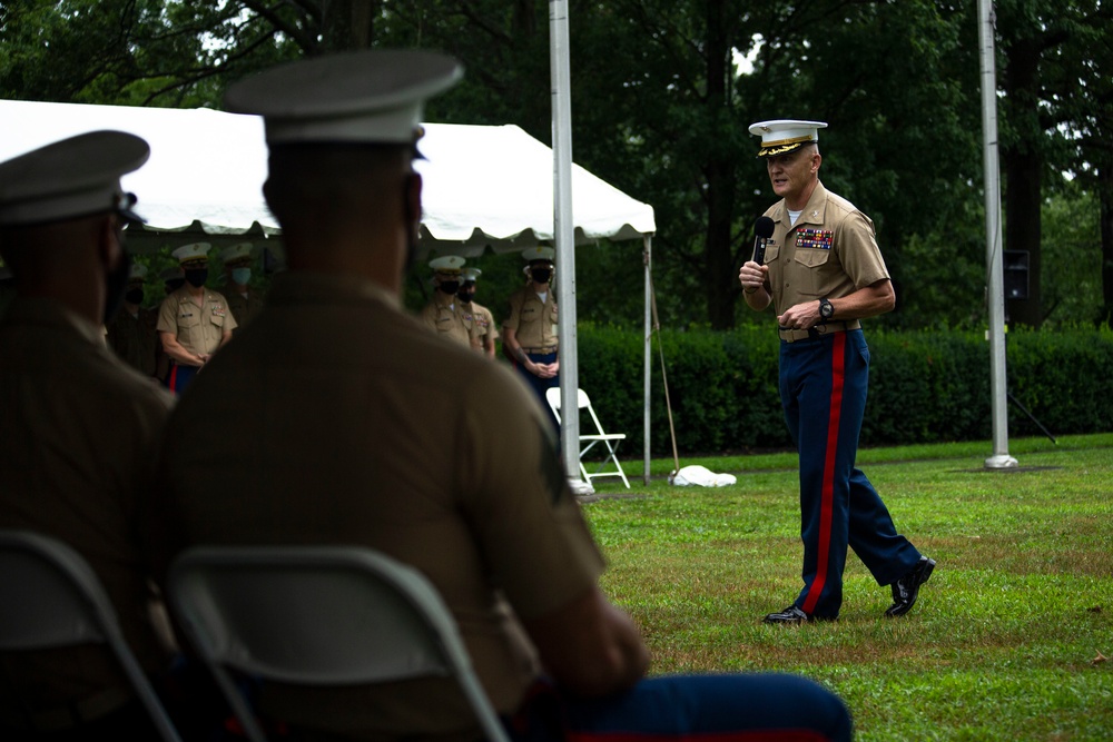 1st Marine Corps District Conducts Change of Command and Retirement Ceremony