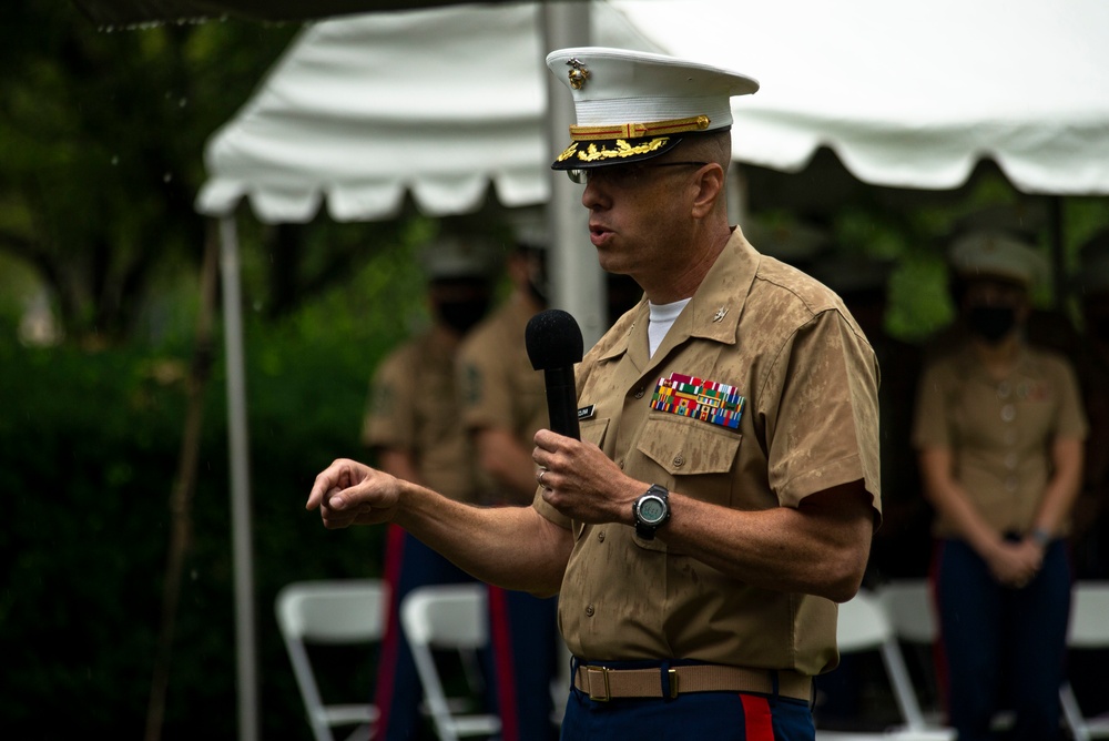 1st Marine Corps District Conducts Change of Command and Retirement Ceremony