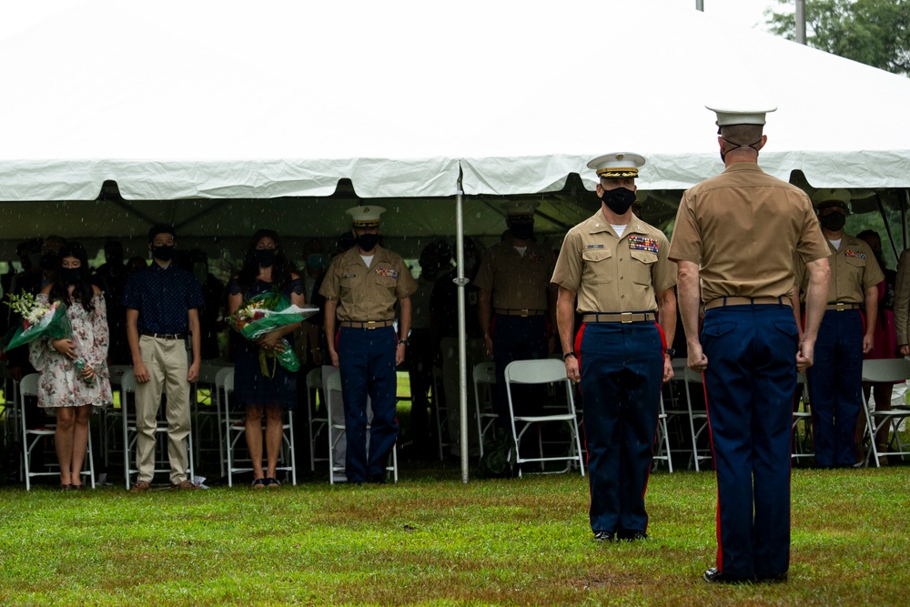 1st Marine Corps District Conducts Change of Command and Retirement Ceremony