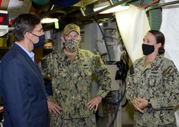SECDEF Visits Submarine Base Kings Bay
