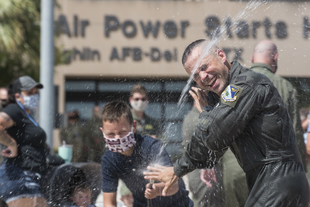 Feature Photo - Col. Lee Gentile bids farewell to Laughlin AFB