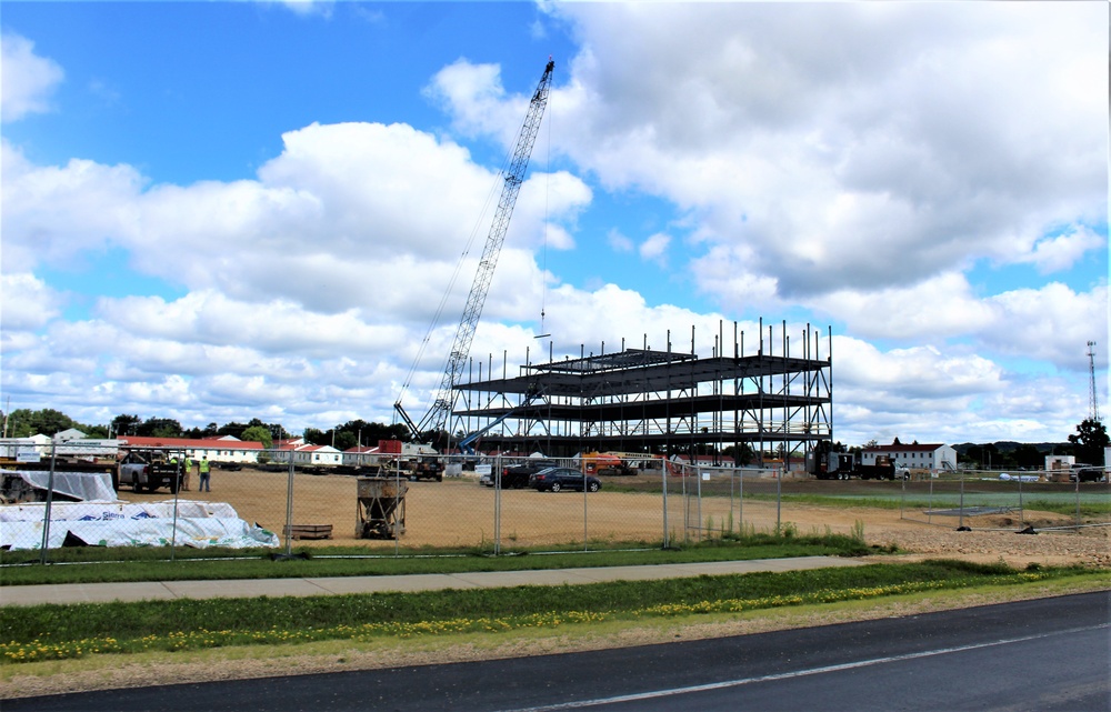 Construction of new barracks at Fort McCoy continues