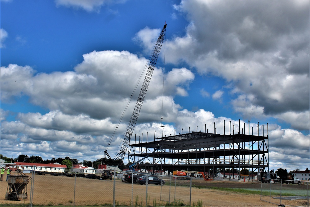 Construction of new barracks at Fort McCoy continues