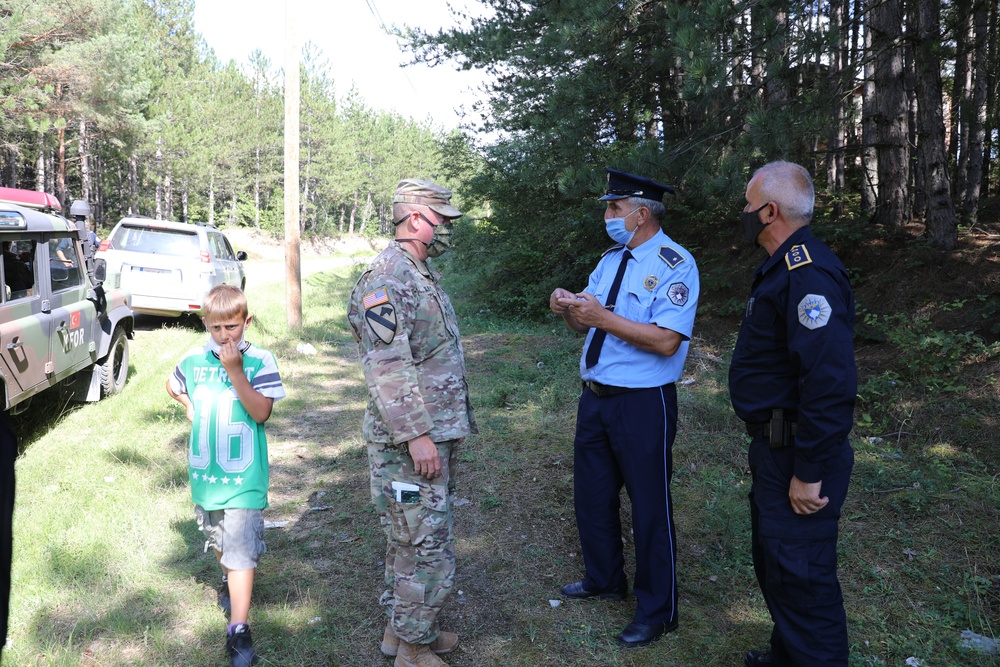 KFOR Regional Command East conducts a joint patrol