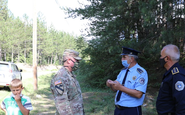 KFOR Regional Command East conducts a joint patrol