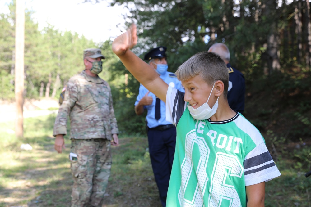 KFOR Regional Command East conducts a joint patrol