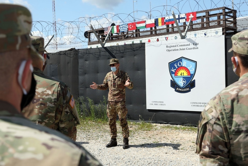 KFOR Command Sergeant Major recognizes Regional Command East Soldiers