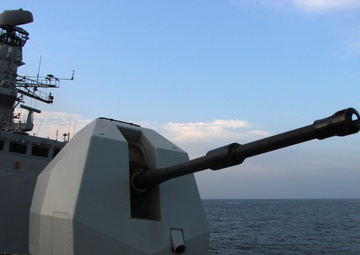 HMS Montrose Patrolling the IRTC for Maritime Security