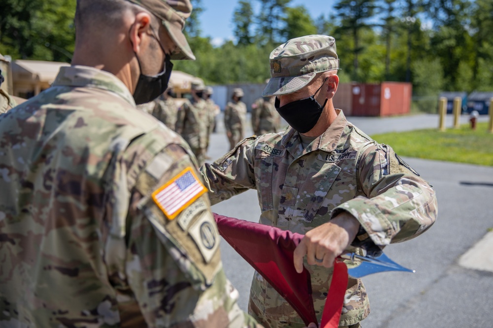 NYARNG 466th Area Support Medical Company’s Casing of the Colors Ceremony