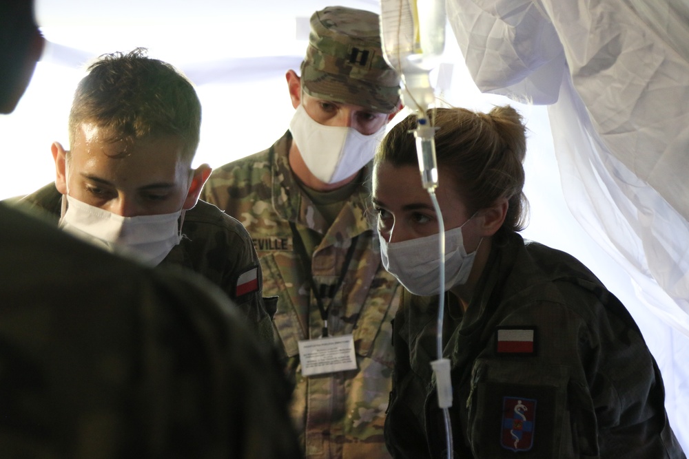 U.S. Army Europe Soldiers assist with MILITARY DOCTOR 20 in Poland