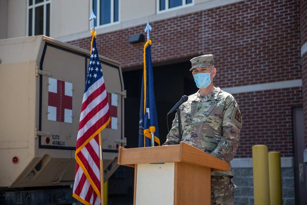 NYARNG 466th Area Support Medical Company’s Casing of the Colors Ceremony