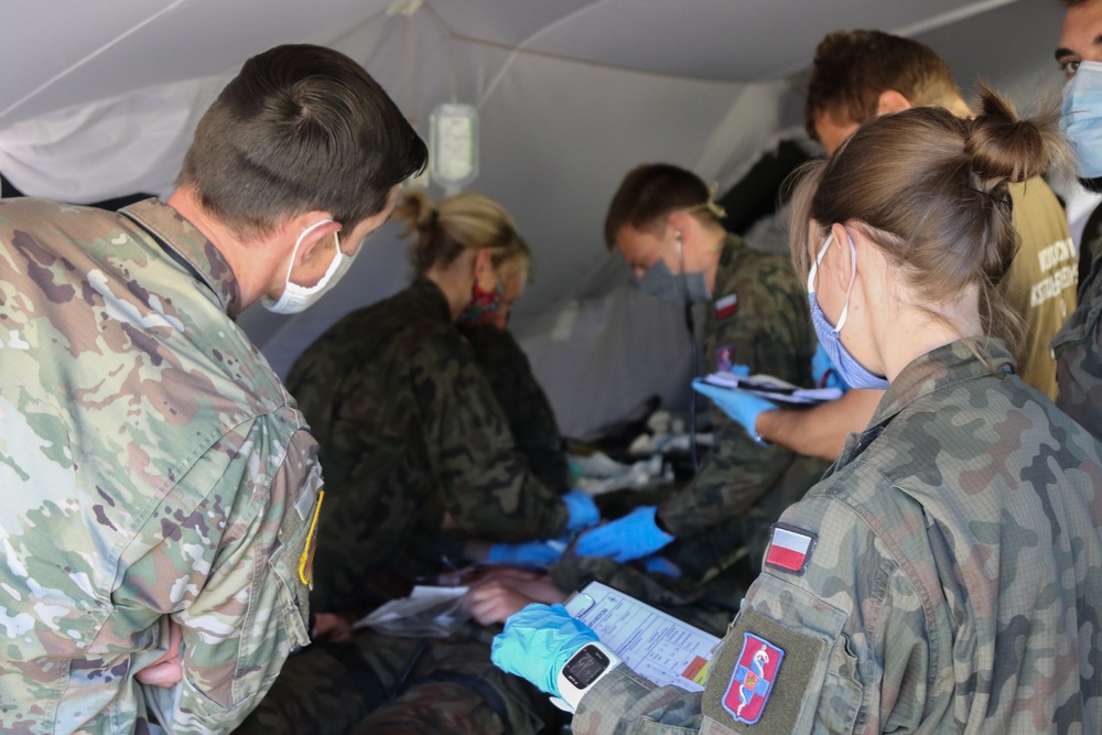 U.S. Army Europe Soldiers assist with MILITARY DOCTOR 20 in Poland