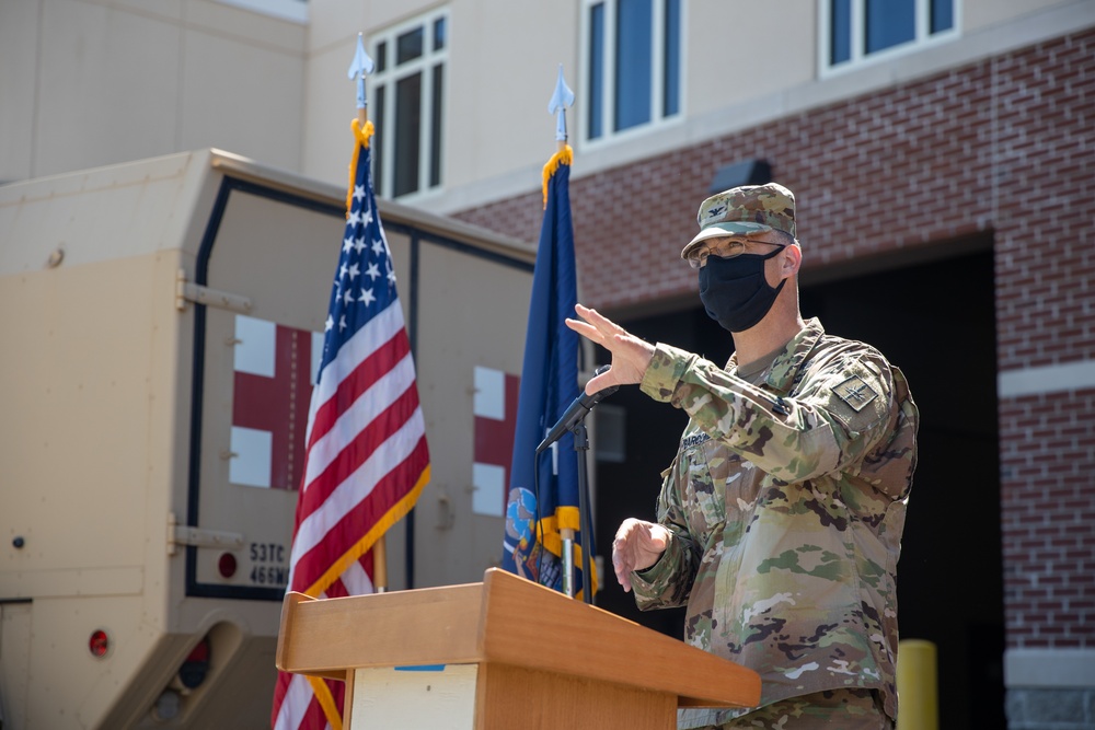 NYARNG 466th Area Support Medical Company’s Casing of the Colors Ceremony