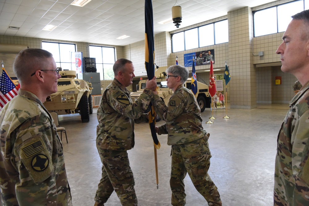 87th Troop Command, Arkansas Army National Guard, conducts a Change-of-Command Ceremony