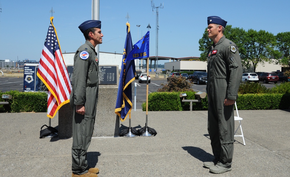 123rd Fighter Squadron Change of Command