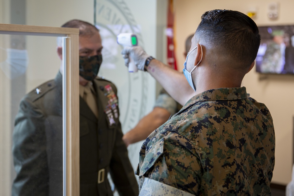 Marines conduct COVID-19 health screening at SOUTHCOM
