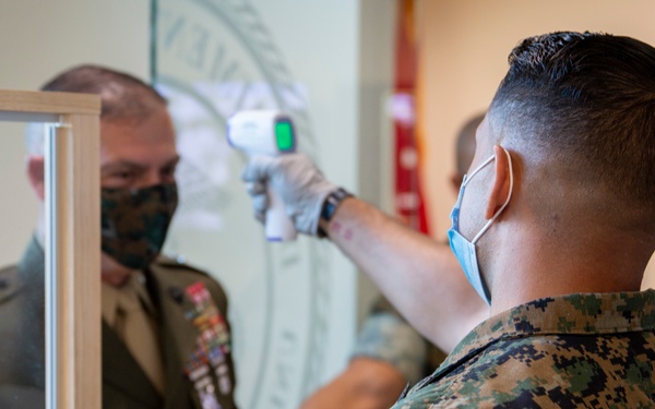 Marines conduct COVID-19 health screening at SOUTHCOM