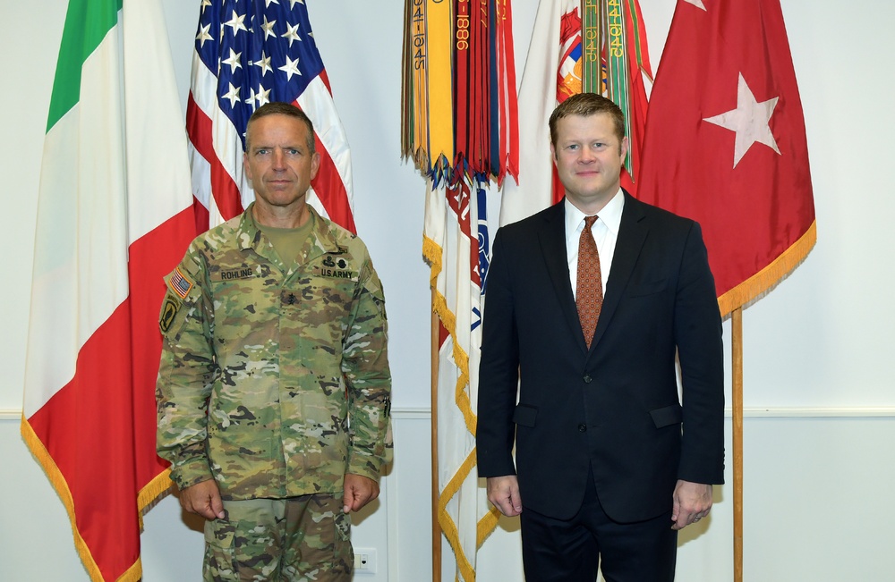 The Secretary of the Army visits USARAF headquarters