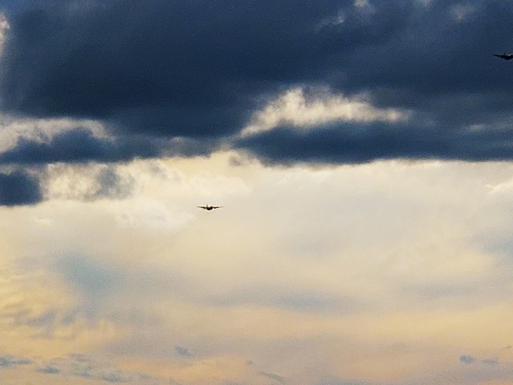 C-130 Hercules training operations at Fort McCoy