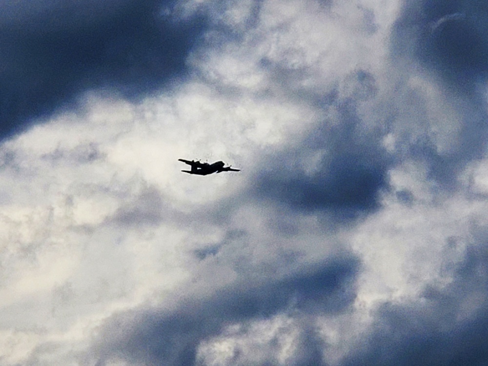 C-130 Hercules training operations at Fort McCoy