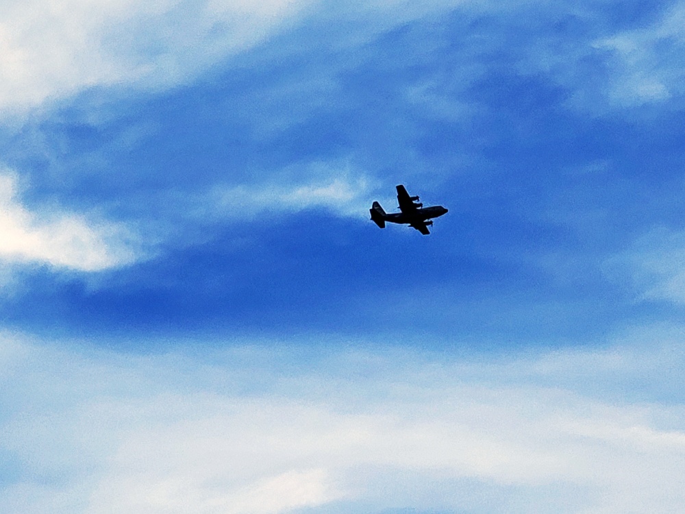 C-130 Hercules training operations at Fort McCoy