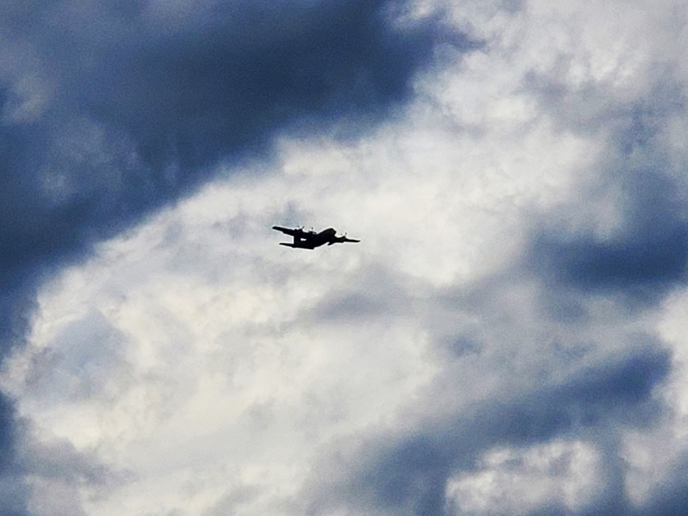 C-130 Hercules training operations at Fort McCoy