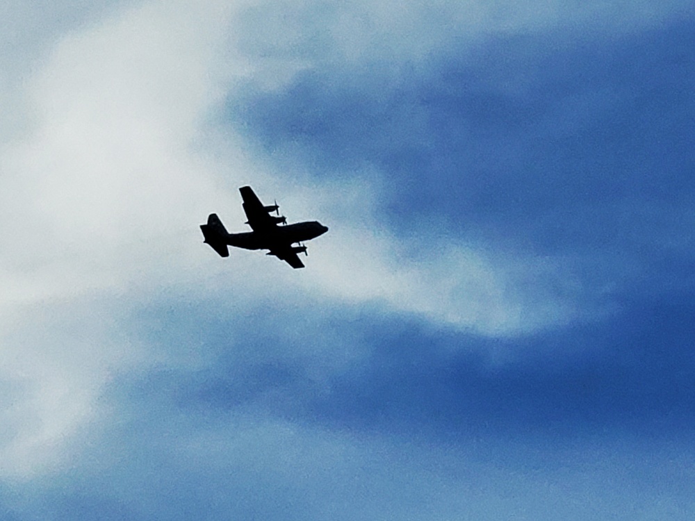 C-130 Hercules training operations at Fort McCoy