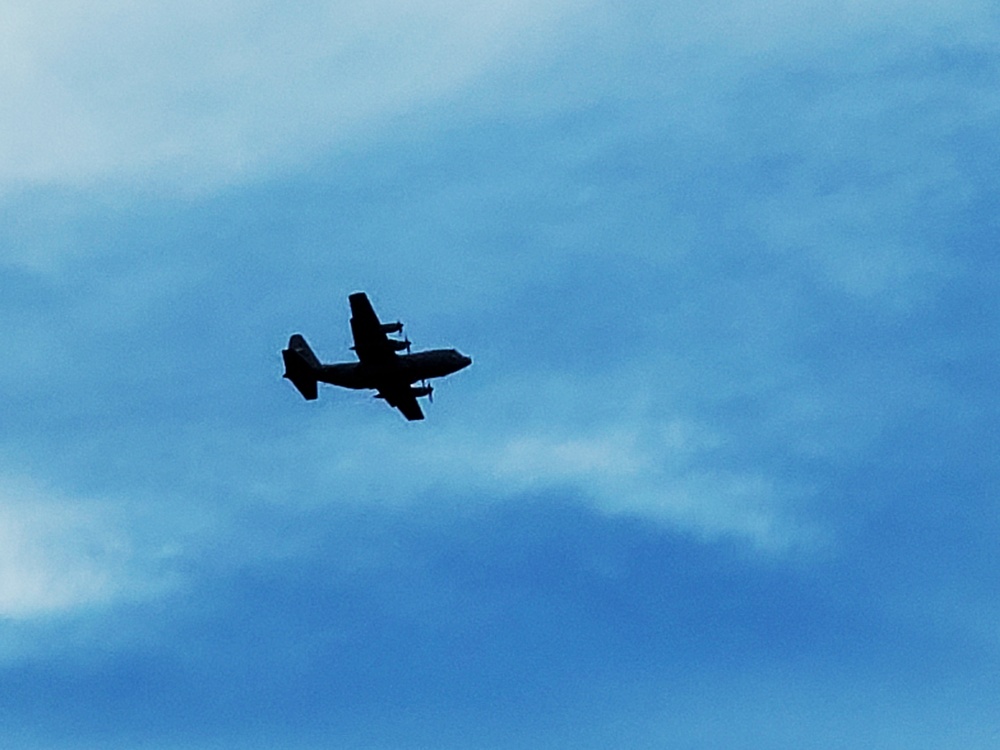 C-130 Hercules training operations at Fort McCoy
