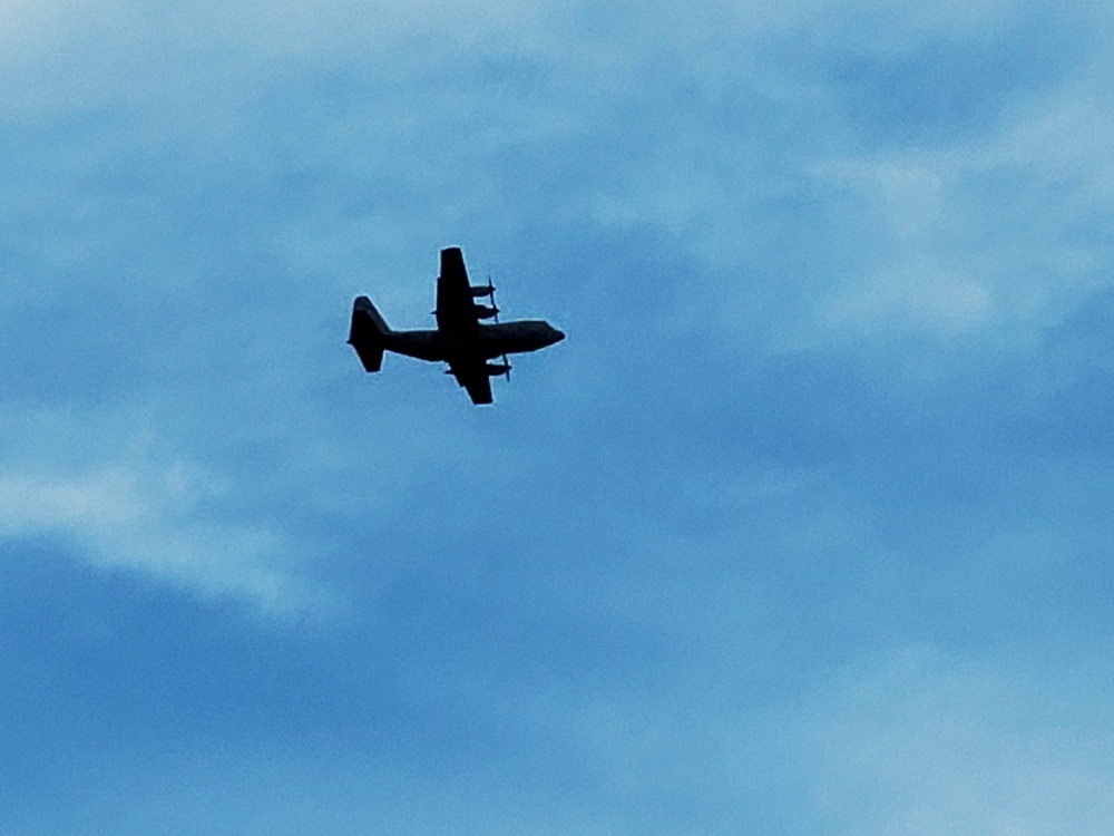 C-130 Hercules training operations at Fort McCoy