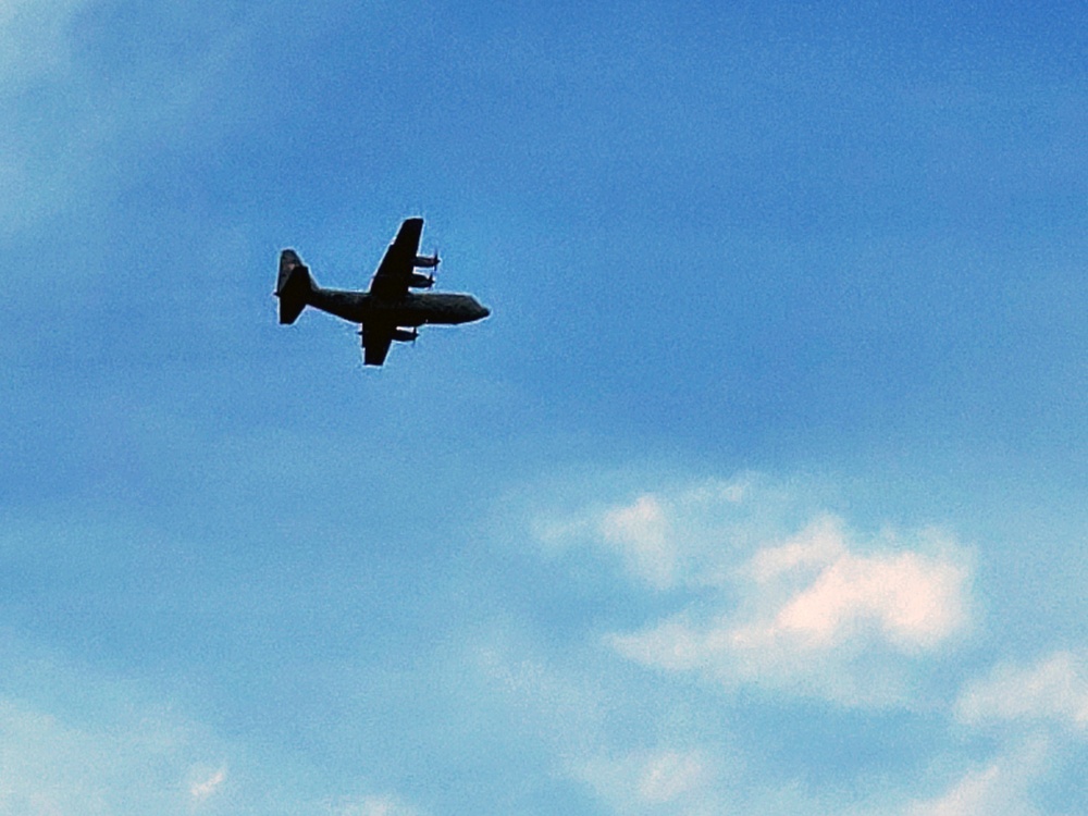 C-130 Hercules training operations at Fort McCoy